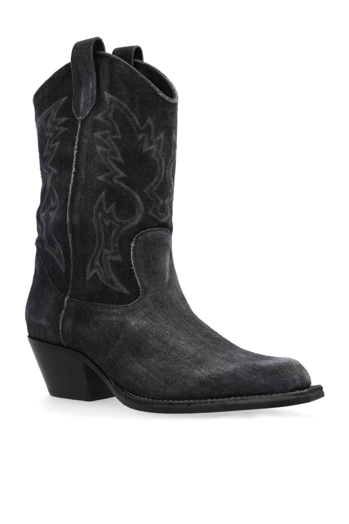 Mens black hotsell suede western boots